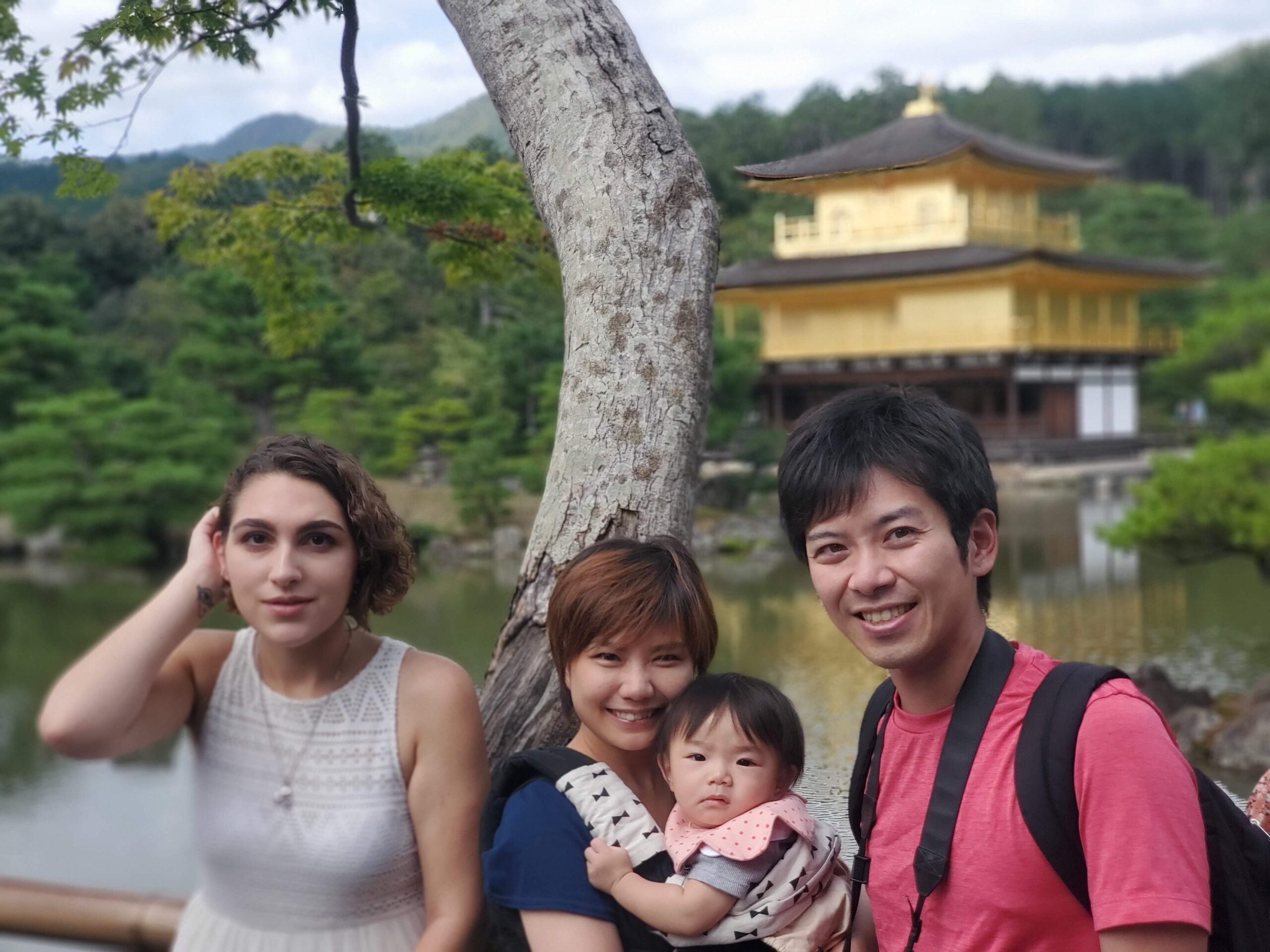 Shania with host Family