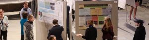 Students in front of their posters