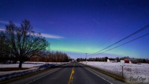 Road in Fort Fairfield During Winter