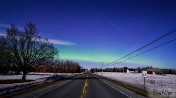 Road in Fort Fairfield During Winter
