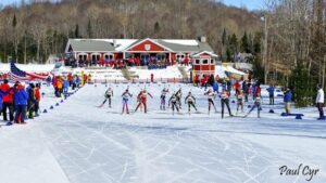 Skiers in Presque Isle