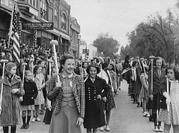 Parade in Presque Isle probably the 1940s